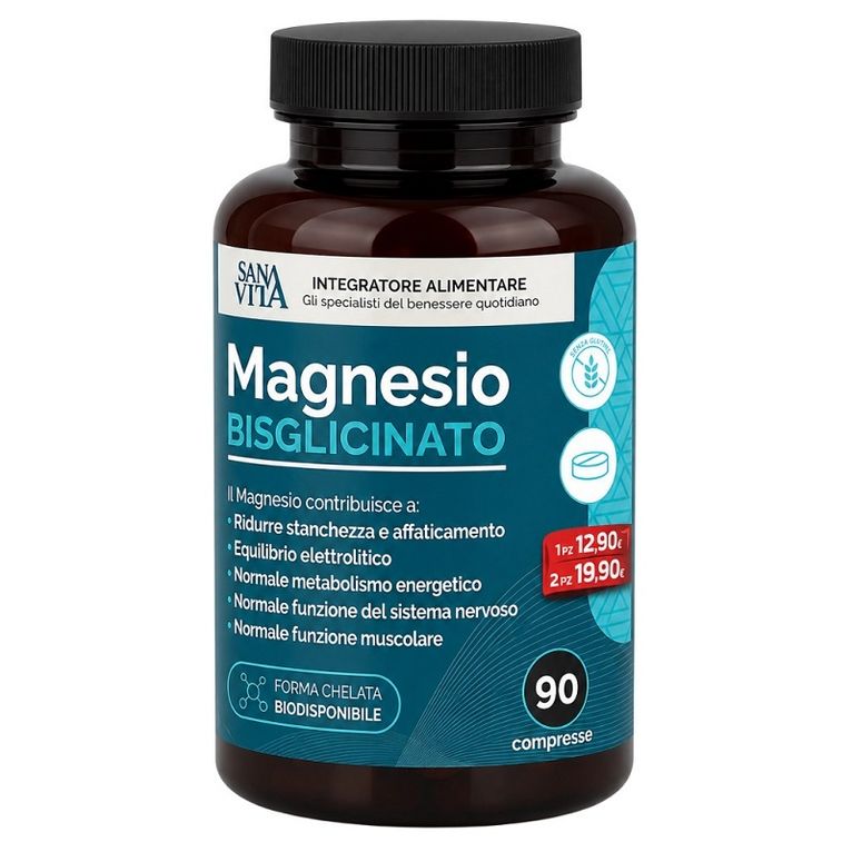 sanavita magnesio bisgl 90cpr