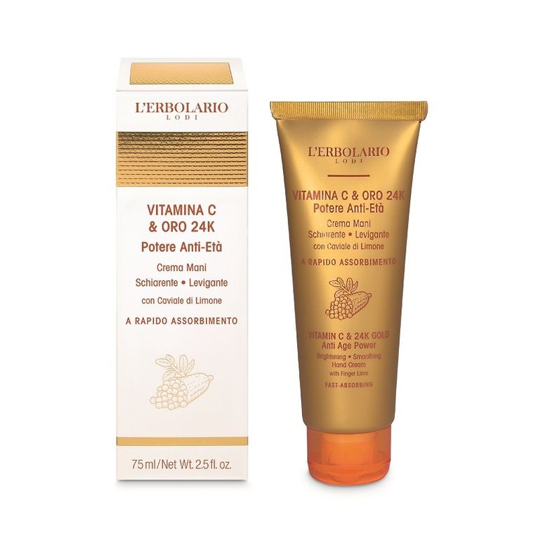 vitamina c&oro 24k crema mani