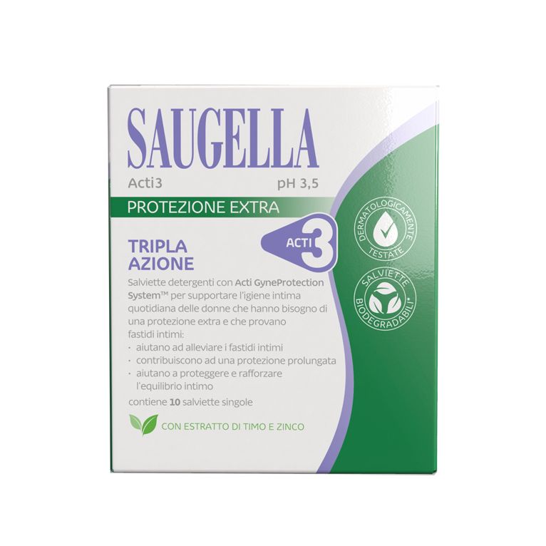 saugella acti3 salviettine10pz