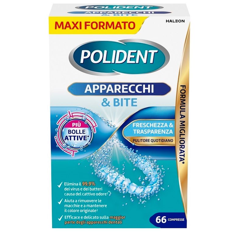 polident apparecchi&bite 66cpr
